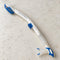 Open Box Oceanic Ultra Dry Snorkel — White/Blue, open box, lightly used on off-white work table