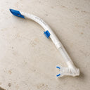 Open Box Oceanic Arid Snorkel — Blue/Clear, open box, lightly used on off-white work table