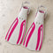Open Box Oceanic Viper 2 OH Fin — White/Pink, open box, lightly used on off-white work table