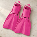 Open Box Oceanic Accel Fin — Pink, open box, lightly used on off-white work table
