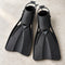 Open Box Oceanic Accel Fin — Black, open box, lightly used on off-white work table