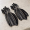 Open Box Oceanic Manta Ray Fin — Titanium/Black, open box, lightly used on off-white work table