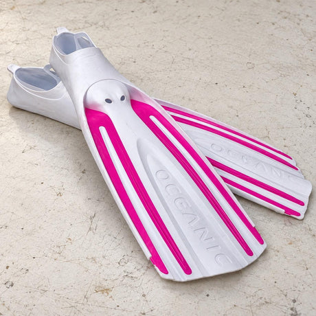 Open Box Oceanic Viper 2 FF — White/Pink, open box, lightly used on off-white work table