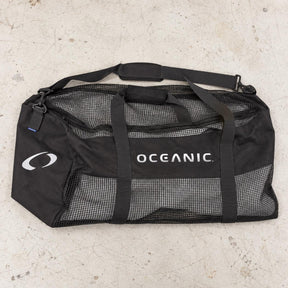 Open Box Oceanic Durable PVC-coated Nylon Mesh Duffel Bag — default — open-box flat lay
