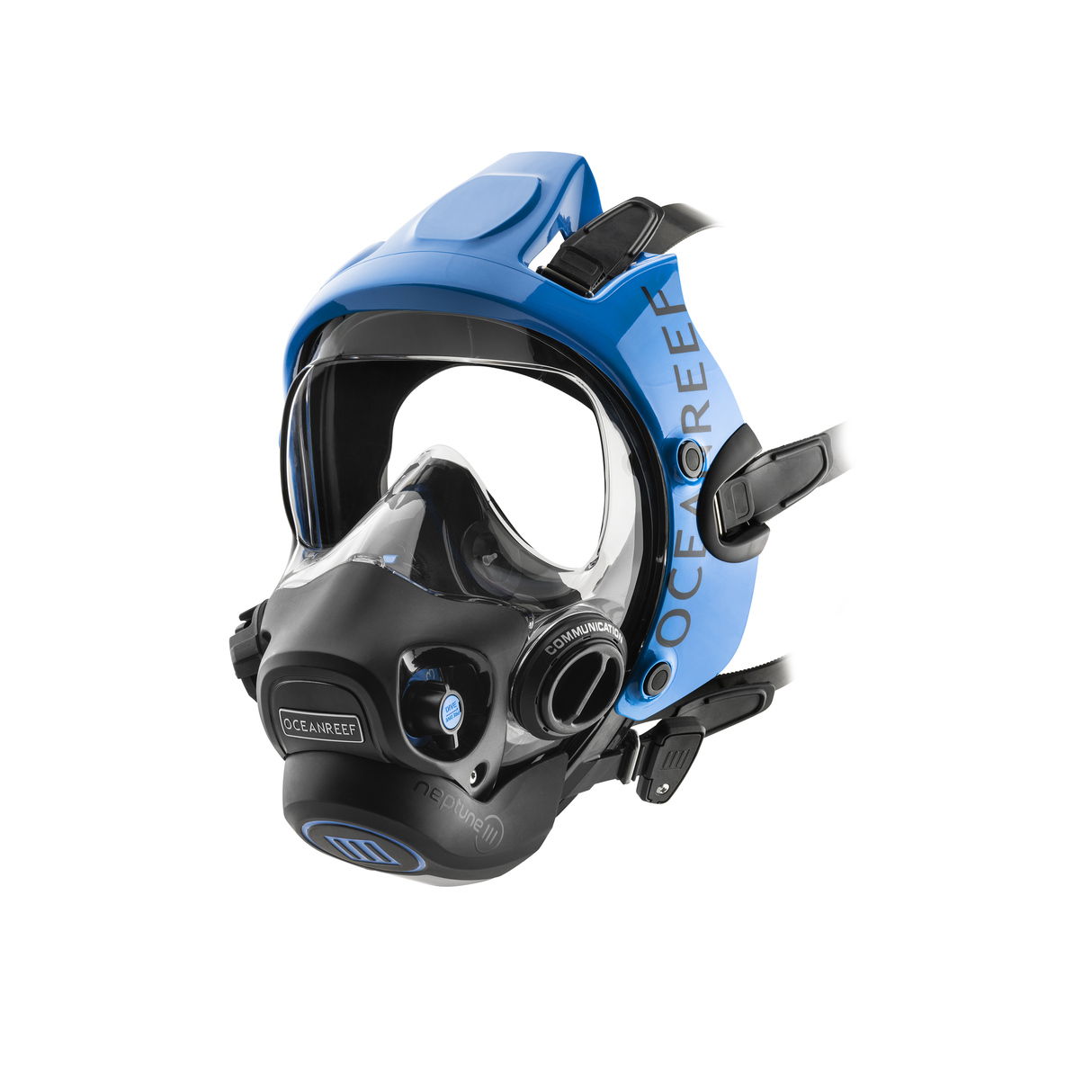 Ocean Reef Neptune III Package – Diving Full Face Mask W/ Int 2nd st. Surface Air Valve Hose Pressure Gauge Octopus SL35TX Din First Stage + Bump + Quick Connection Hose