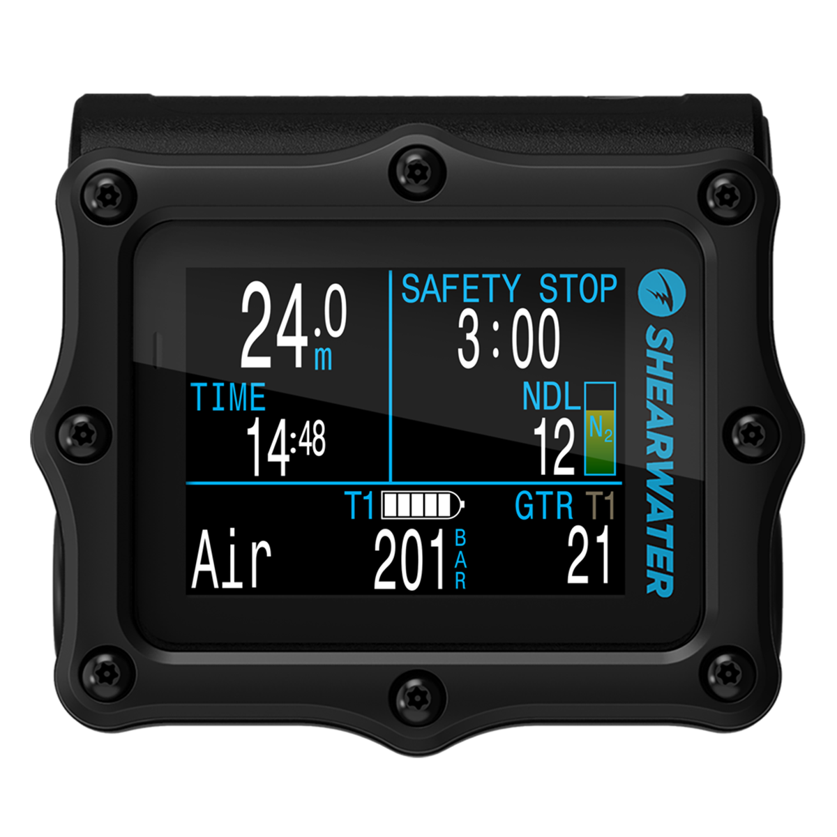 Shearwater Perdix 2 Ti Dive Computer - Black