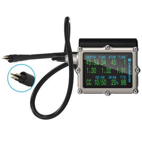 Shearwater Petrel 3 Dive Computer - Monitor 4-Pin (30" Cable)