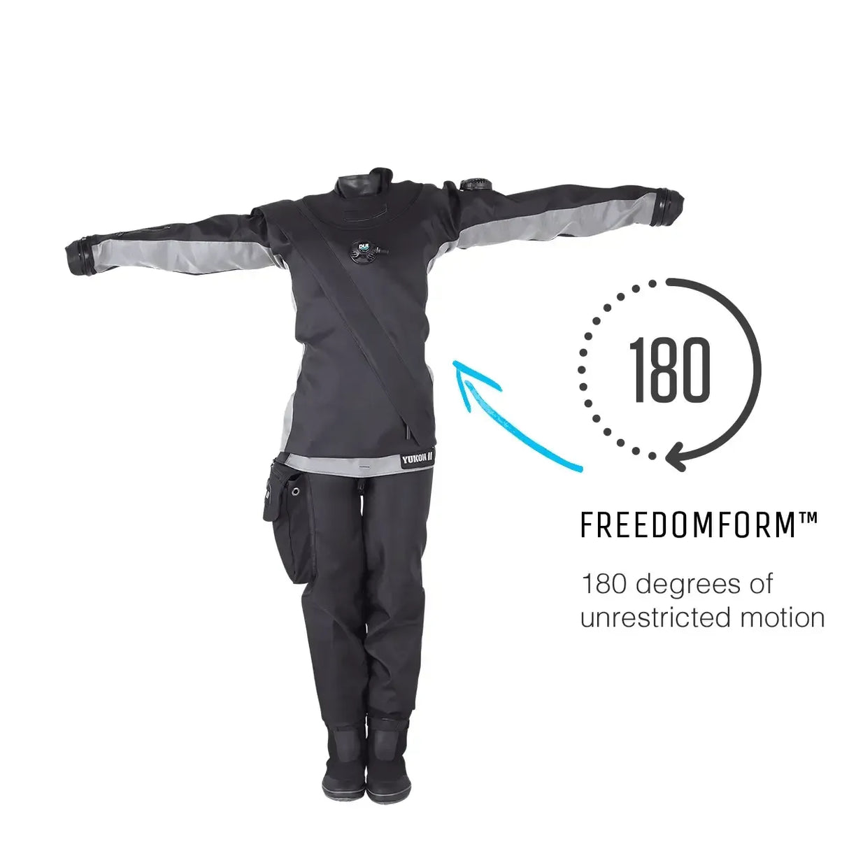 DUI Yukon II Men's Drysuit - Premium Diving Suit | Multiple Sizes