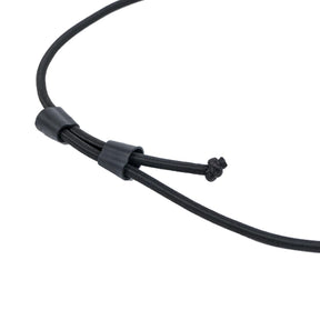 Dive Rite regulator necklace black showing knot