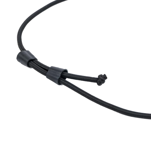 Dive Rite regulator necklace black showing knot