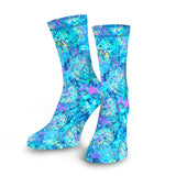 Spacefish Army Turtle Tie Dye Dive Socks