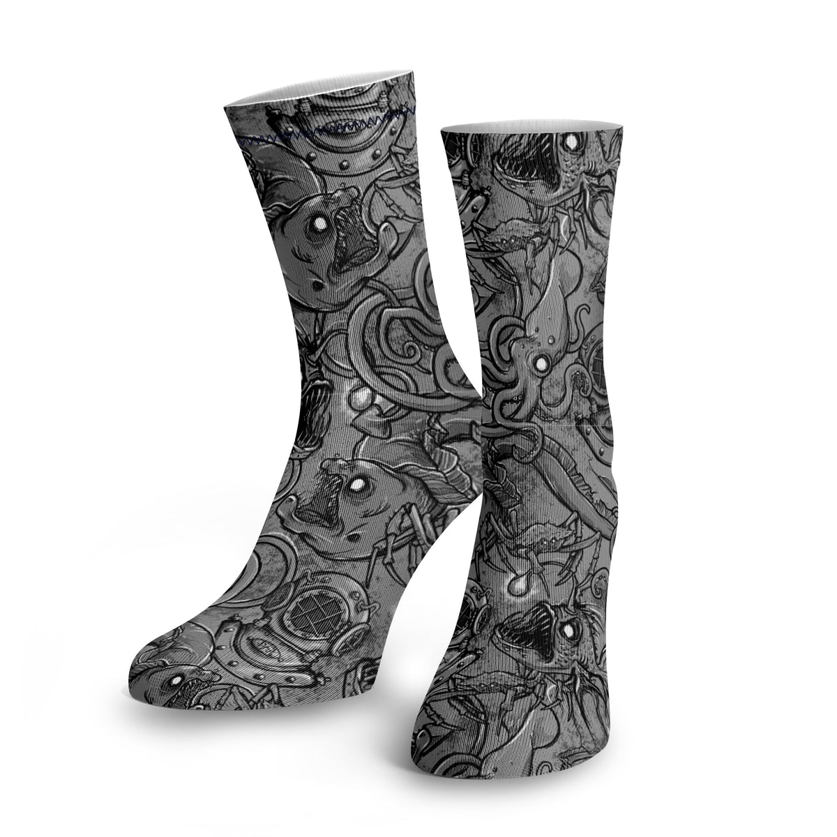 Spacefish Army Deep Sea Dive Socks