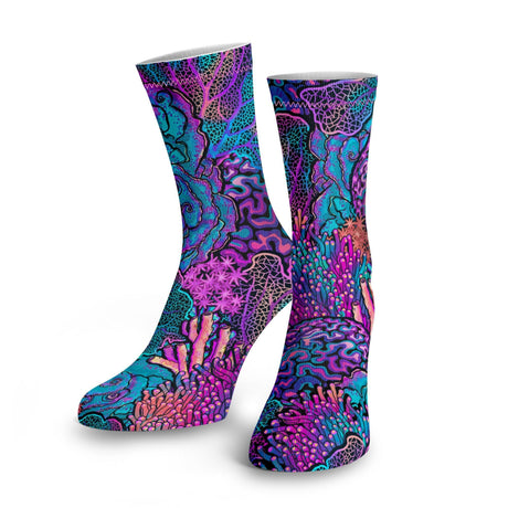 Spacefish Army Coral Kaleidoscope Dive Socks