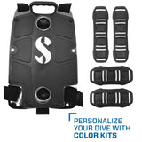 ScubaPro S-TEK Donut Wing 30 + S-TEK Pro Harness SS + Single Tank Adapter + Back Shoulder Waist Pad