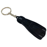 Scubapro GO Sport Keychain in Black: miniature GO Sport fin with SCUBAPRO logo on a chain and split ring