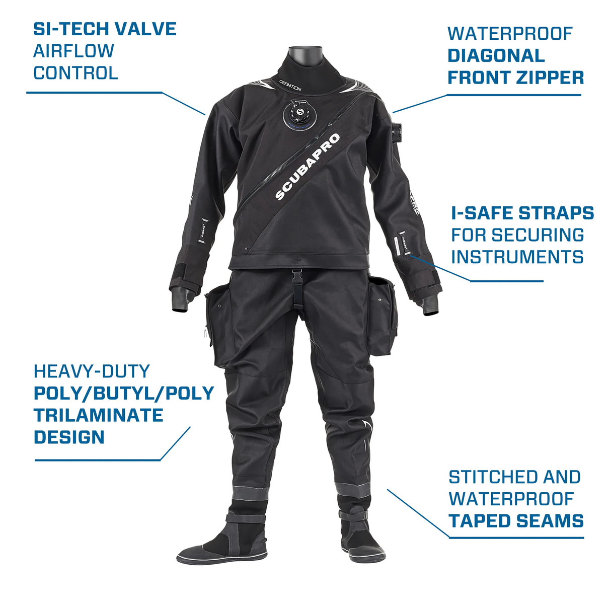 ScubaPro Definition Dry HD Men's Drysuits