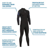 Scubapro Oneflex Steamer 3 mm B-Zip Men's Wetsuit - features overview