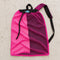 Open Box Stahlsac B.V.I. Mesh Backpack — Pink — open-box overhead flat lay