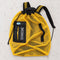Open Box Stahlsac Panama Mesh Backpack — Yellow — open-box overhead flat lay