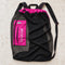 Open Box Stahlsac Bonaire Mesh Backpack — Pink — open-box overhead flat lay