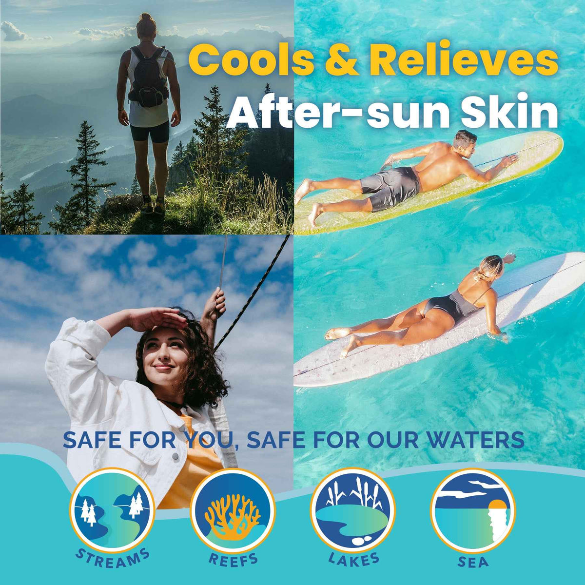 Stream2Sea Sun & Sting gel cooling application