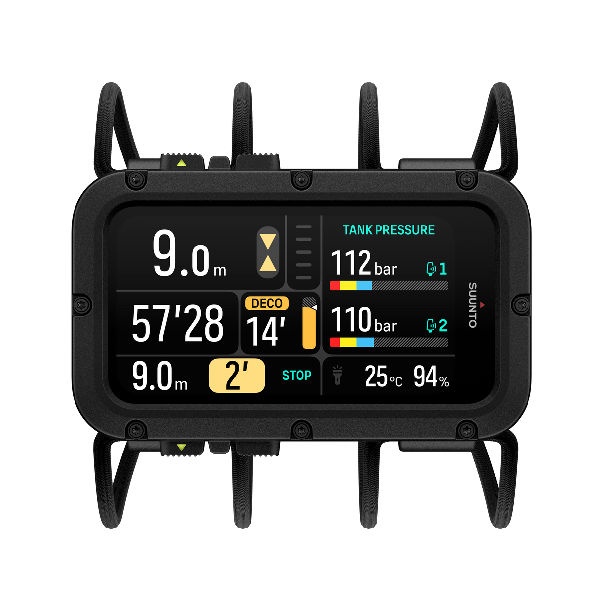 Suunto Nautic Bungee Cord Reinforced Dive Strap with Compass Mount