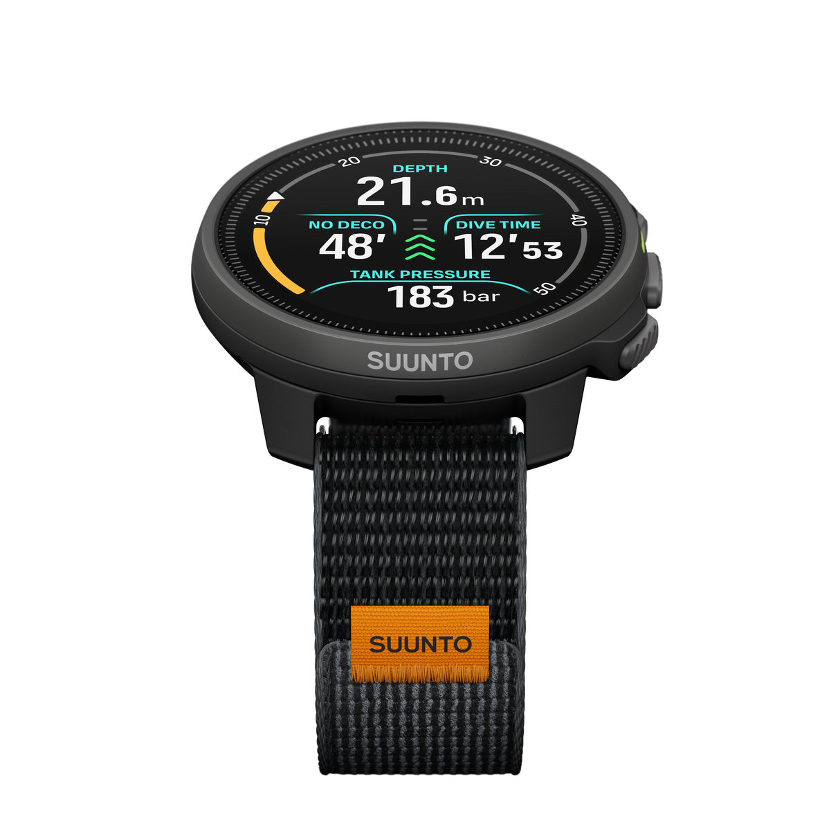Suunto Nautic S Dive Computer with Sapphire, Textile Strap