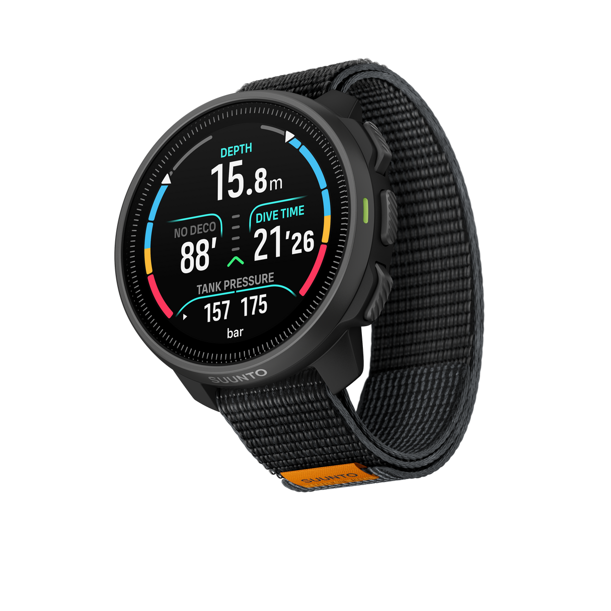 Suunto Nautic S Dive Computer with Sapphire, Textile Strap