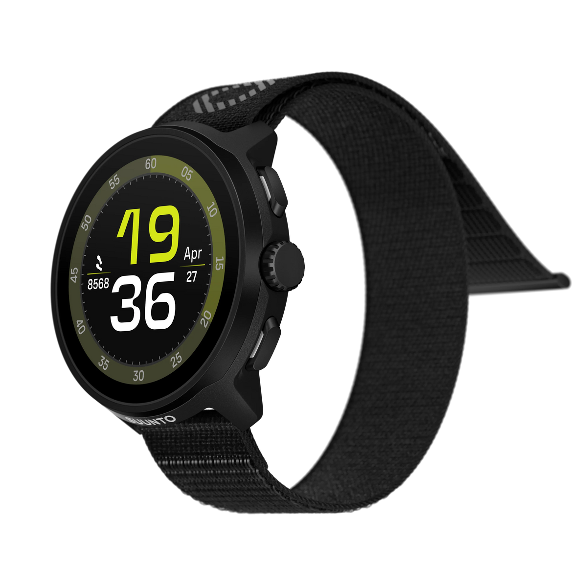 Suunto Run All Black perspective watchface