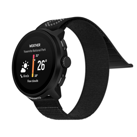 Suunto Run All Black weather widget