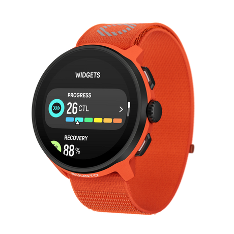 Suunto Run Coral Orange progress widget