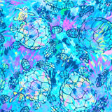 Spacefish Army Turtle Tie Dye Dive Socks