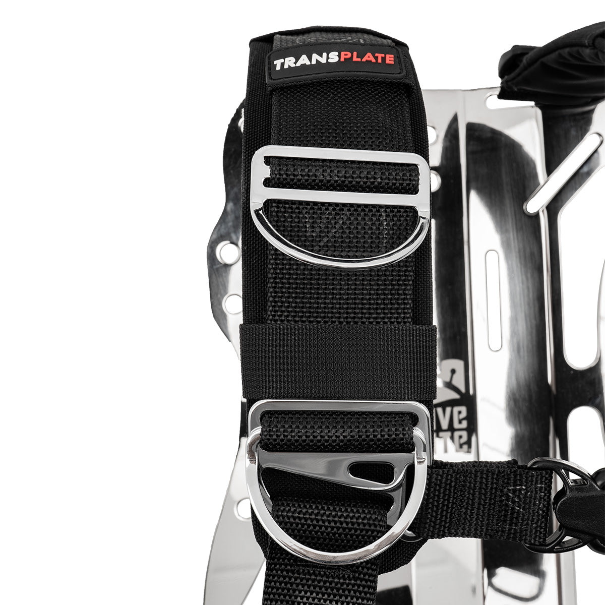 Dive Rite TransPlate Harness stainless steel D-rings