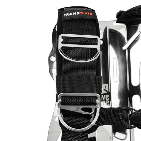 Dive Rite TransPlate Harness stainless steel D-rings