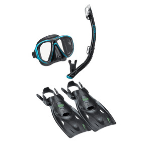 Tusa Powerview Dry Adult Travel Set - Black/Vivid Purple