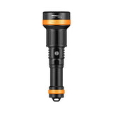 OrcaTorch ZD710 MK2 dive light, side view