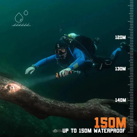OrcaTorch ZD710 MK2 150 m depth rating