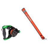 Apeks Reel + DSMB Package – Ascend Dive Reel + 1.4 m DSMB — Black/Green