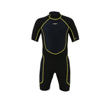 Akona 2.5mm Men's Shorty Back Zip Yellow Black Wetsuit-