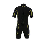 Akona 2.5mm Men's Shorty Back Zip Yellow Black Wetsuit-