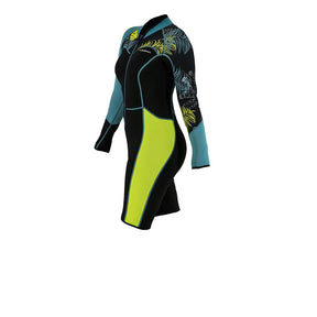 Akona 3/2mm Women's Front Zip Tropic Shorty-5-