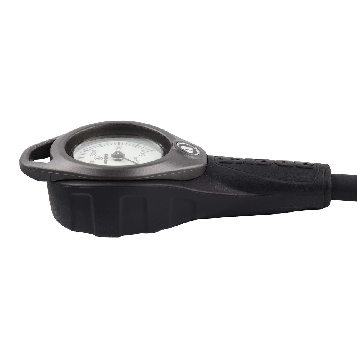 Apeks Pressure Gauge with Boot & Hose 5K PSI Black/Dark Grey-
