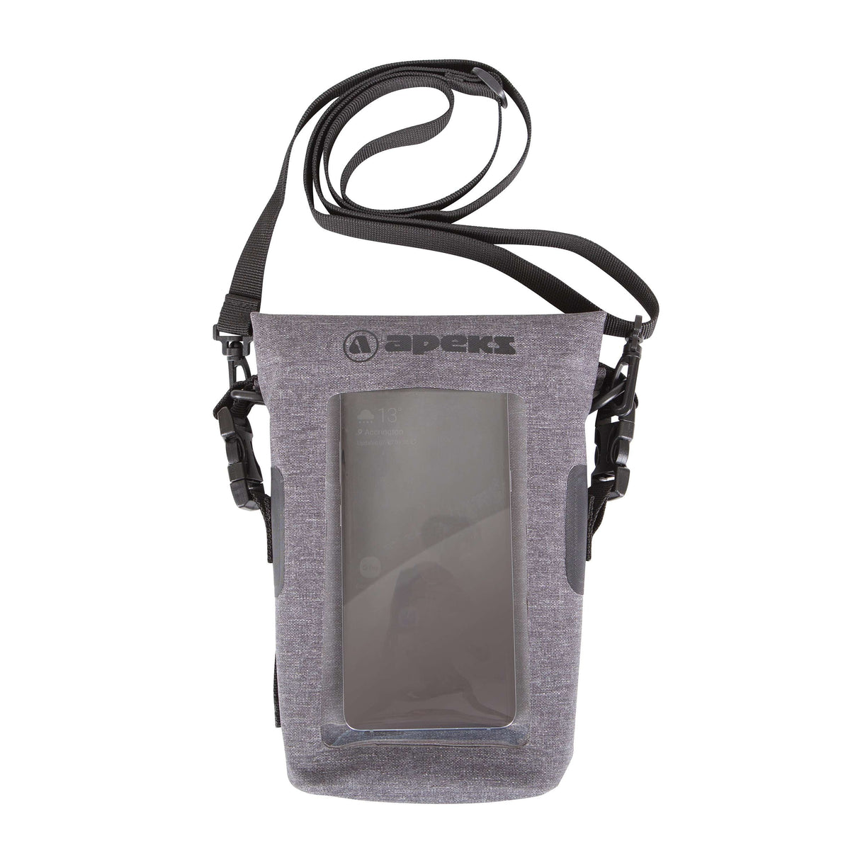 Apeks Small Dry Dive Phone Case Bag Grey/Black-