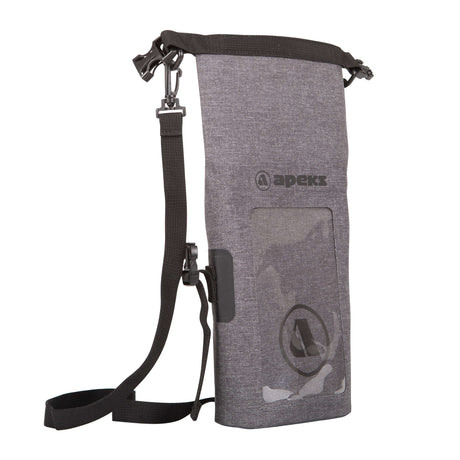 Apeks Small Dry Dive Phone Case Bag Grey/Black-