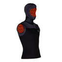 Apeks Thermiq Hooded Vest Men 4/3mm Black/Grey-Black/Grey-S-