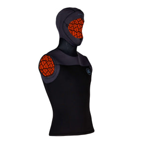 Apeks Thermiq Hooded Vest Men 4/3mm Black/Grey-Black/Grey-S-