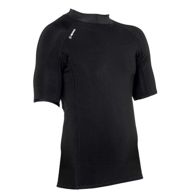 Apeks Thermiq Men's Carbon Short Sleeve Dive Top-Black/Bright Green-S-