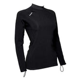 Apeks Thermiq Women's Carbon Long Sleeve Dive Top-Black/Bright Green-S-