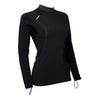 Apeks Thermiq Women's Carbon Long Sleeve Dive Top-Black/Bright Green-S-