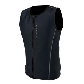 AQ-Tec Unisex Zippered Vest Black-2XS-